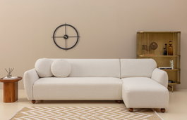 Atelier Del Sofa Sofá Esquinero Right (L3-CHL) Blanco 162 x 273 x 93 x 86 cm
